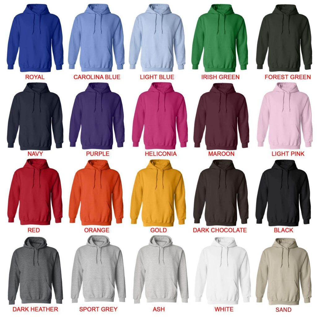 hoodie color chart - My Happy Marriage Store